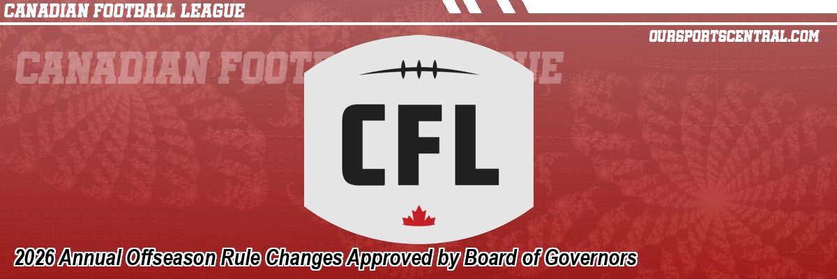 2026 Annual Offseason Rule Changes Approved by Board of Governors