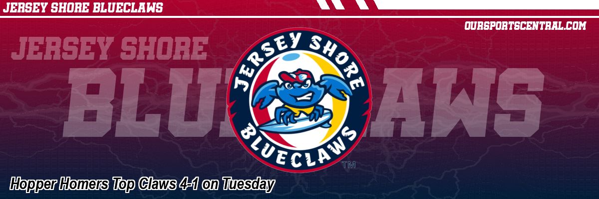 Hopper Homers Top Claws 4-1 on Tuesday