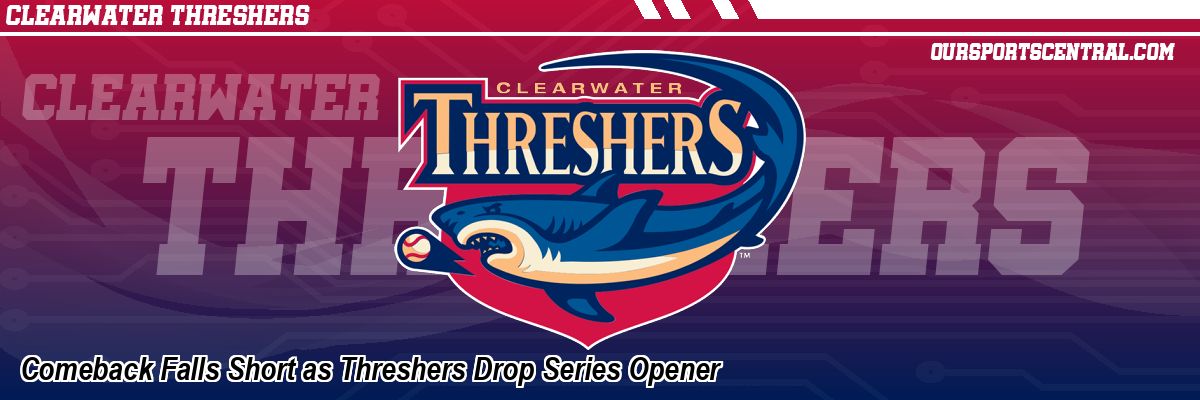 Comeback Falls Short as Threshers Drop Series Opener