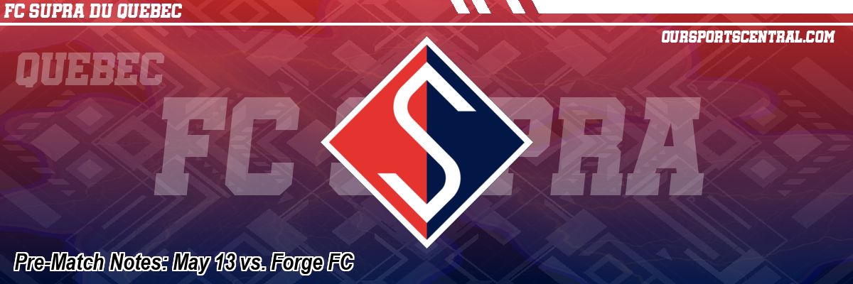 Pre-Match Notes: May 13 vs. Forge FC
