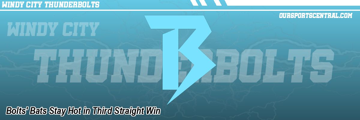 Bolts' Bats Stay Hot in Third Straight Win