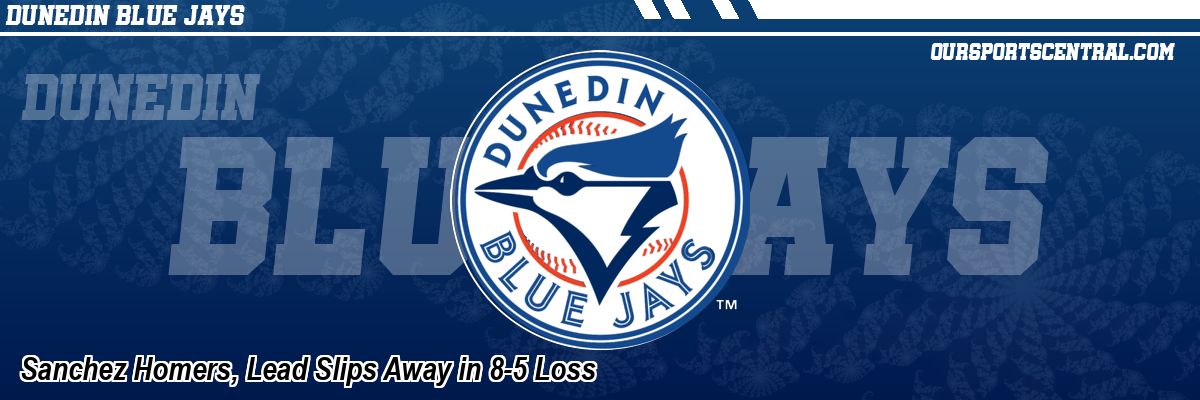 Sanchez Homers, Lead Slips Away in 8-5 Loss
