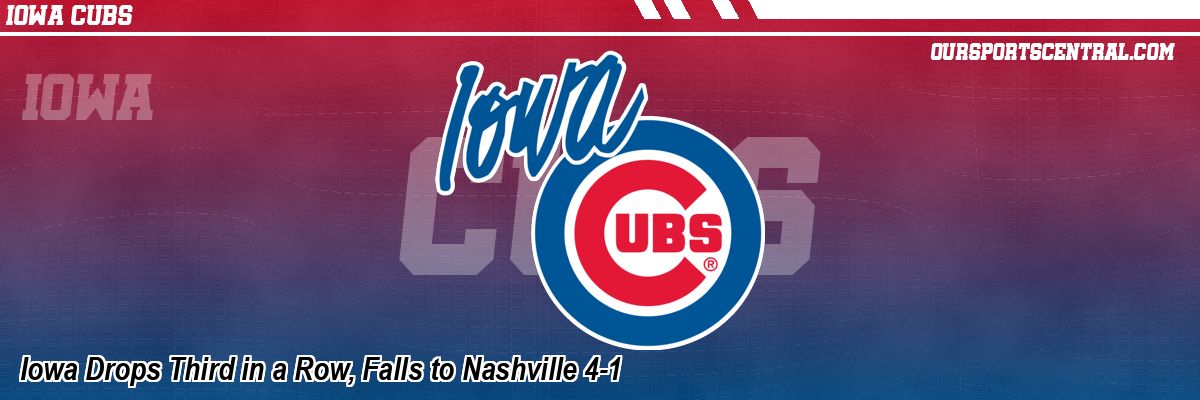 Iowa Drops Third in a Row, Falls to Nashville 4-1