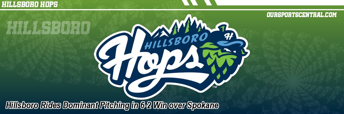 Hillsboro Rides Dominant Pitching in 6-2 Win over Spokane