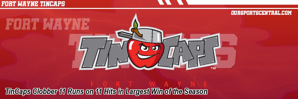 TinCaps Clobber 11 Runs on 11 Hits in Largest Win of the Season