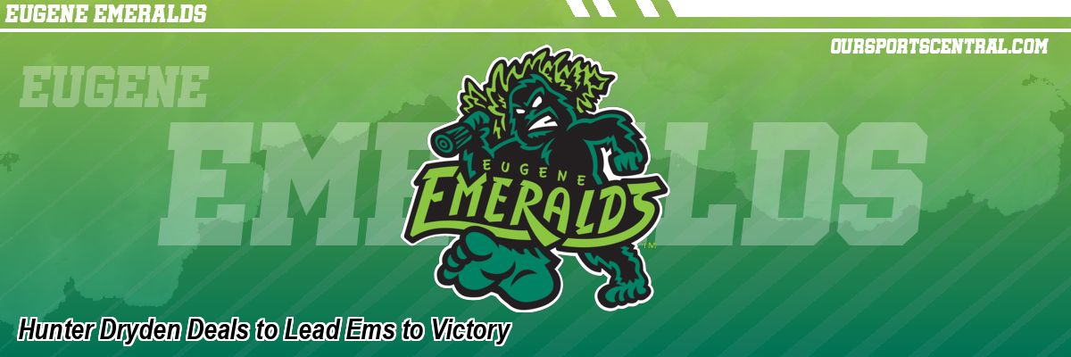 Hunter Dryden Deals to Lead Ems to Victory