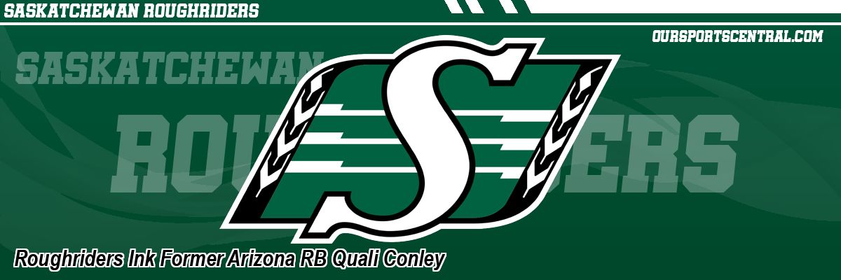 Roughriders Ink Former Arizona RB Quali Conley