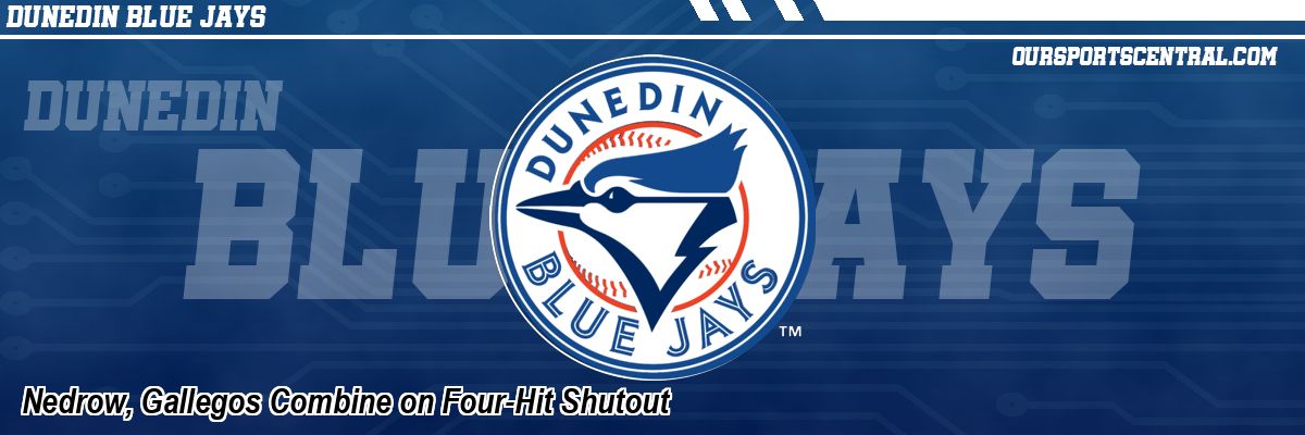 Nedrow, Gallegos Combine on Four-Hit Shutout