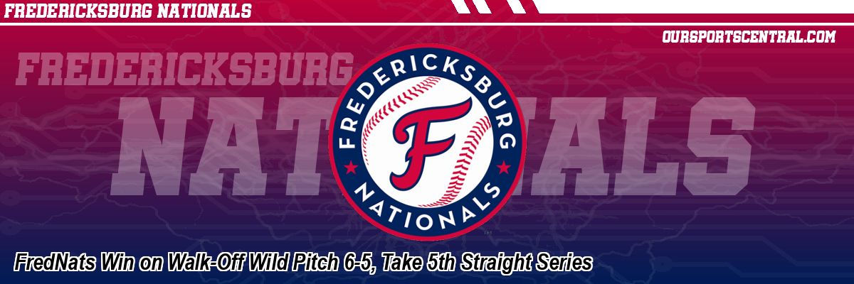 FredNats Win on Walk-Off Wild Pitch 6-5, Take 5th Straight Series