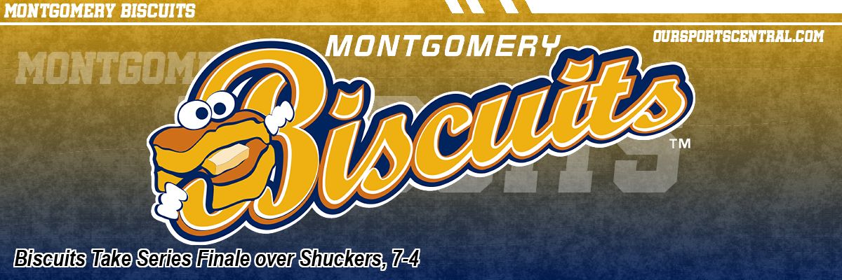 Biscuits Take Series Finale over Shuckers, 7-4
