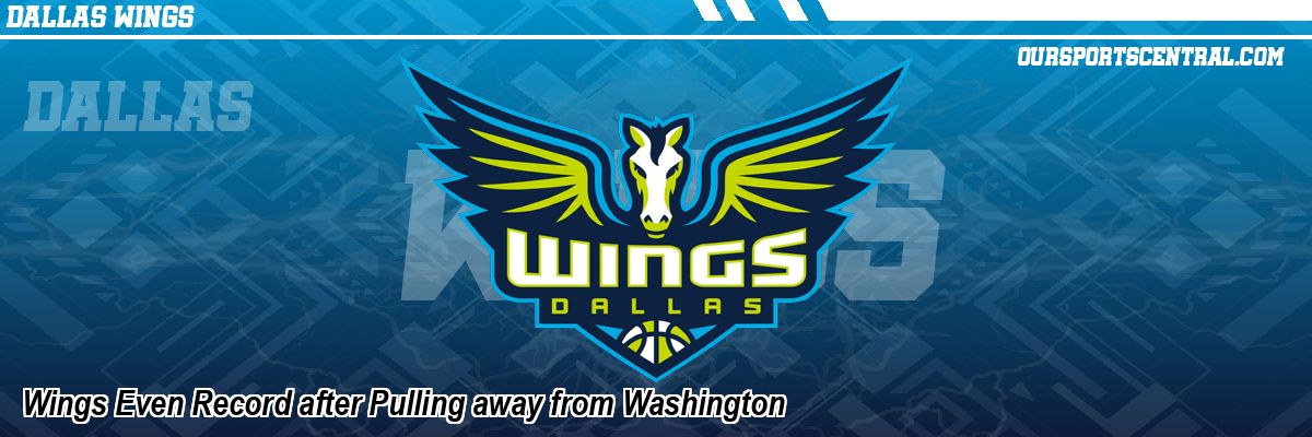 Wings Even Record after Pulling away from Washington