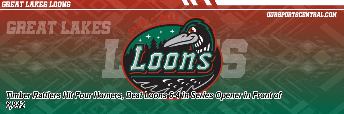 Timber Rattlers Hit Four Homers, Beat Loons 6-4 in Series Opener in Front of 6,842