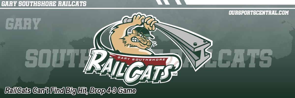 RailCats Can't Find Big Hit, Drop 4-3 Game