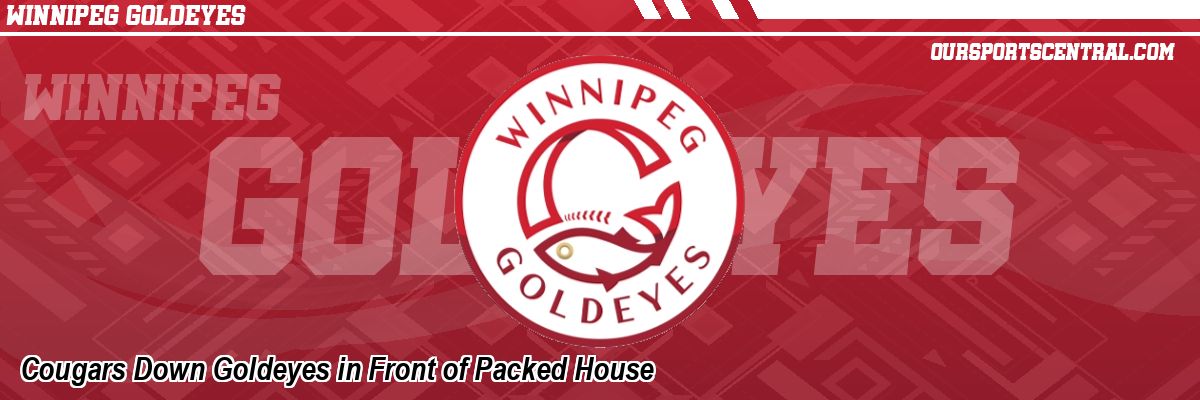 Cougars Down Goldeyes in Front of Packed House