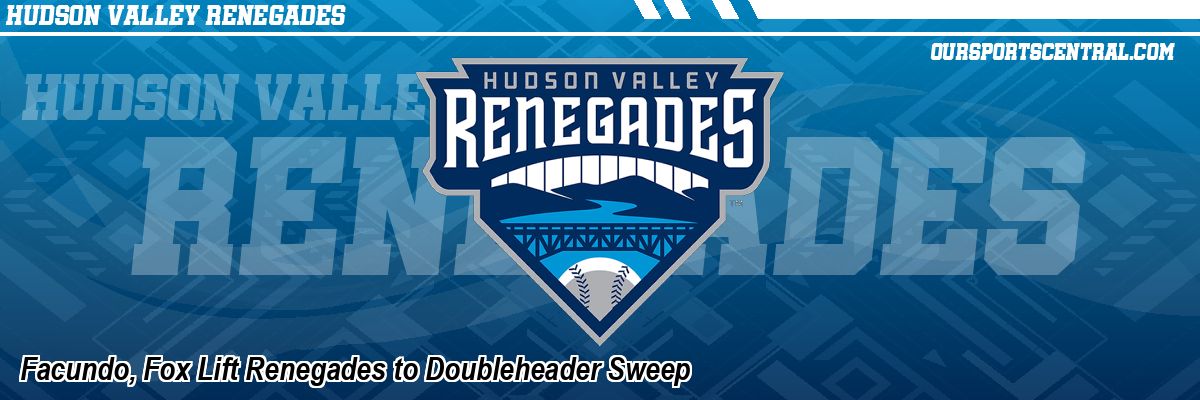 Facundo, Fox Lift Renegades to Doubleheader Sweep