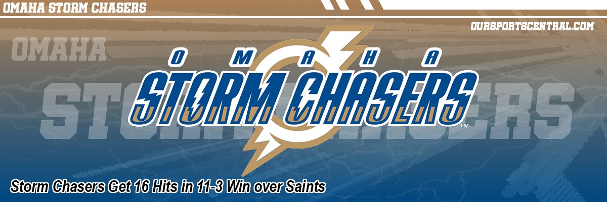 Storm Chasers Get 16 Hits in 11-3 Win over Saints