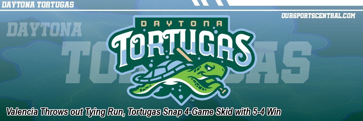 Valencia Throws out Tying Run, Tortugas Snap 4-Game Skid with 5-4 Win
