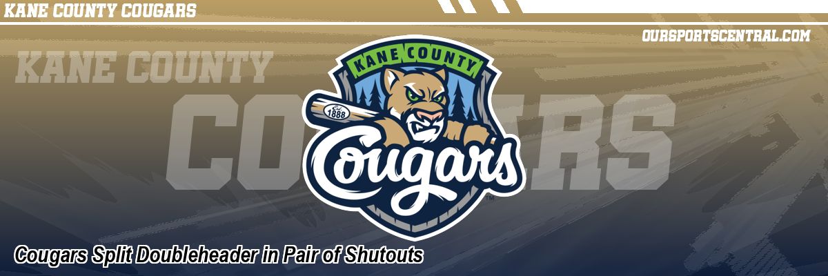 Cougars Split Doubleheader in Pair of Shutouts