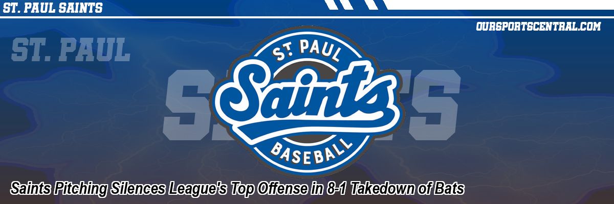 Saints Pitching Silences League's Top Offense in 8-1 Takedown of Bats
