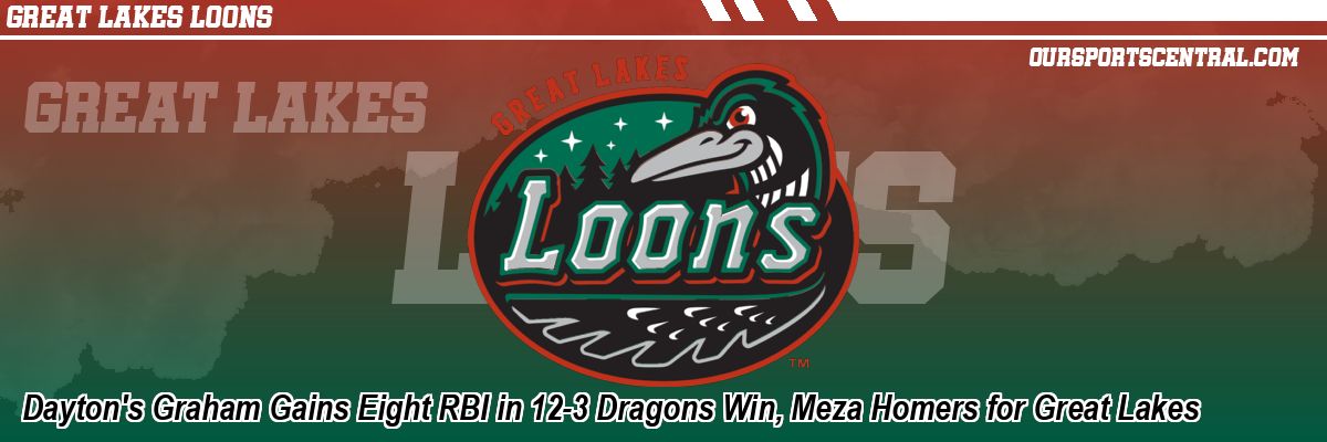 Dayton's Graham Gains Eight RBI in 12-3 Dragons Win, Meza Homers for Great Lakes