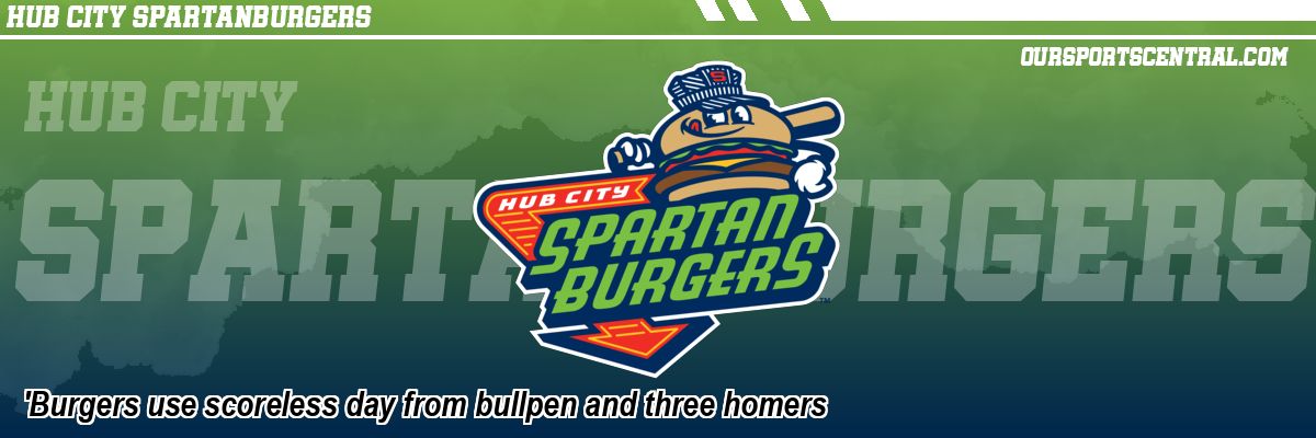'Burgers use scoreless day from bullpen and three homers