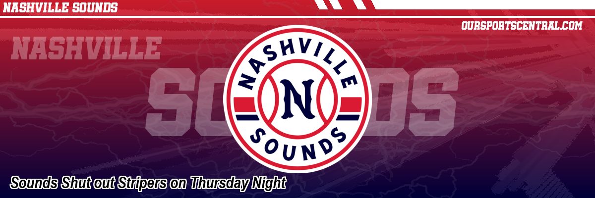 Sounds Shut out Stripers on Thursday Night