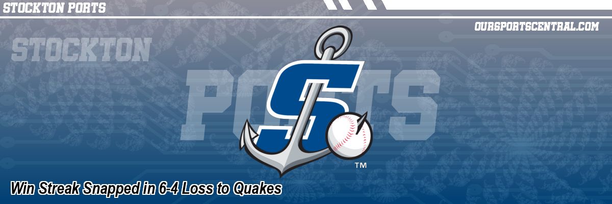 Win Streak Snapped in 6-4 Loss to Quakes