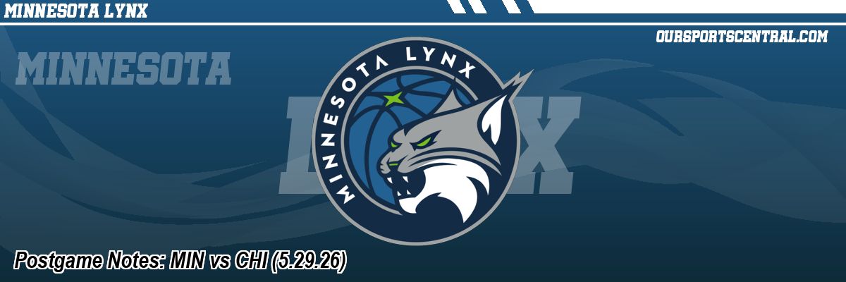 Postgame Notes: MIN vs CHI (5.29.26)