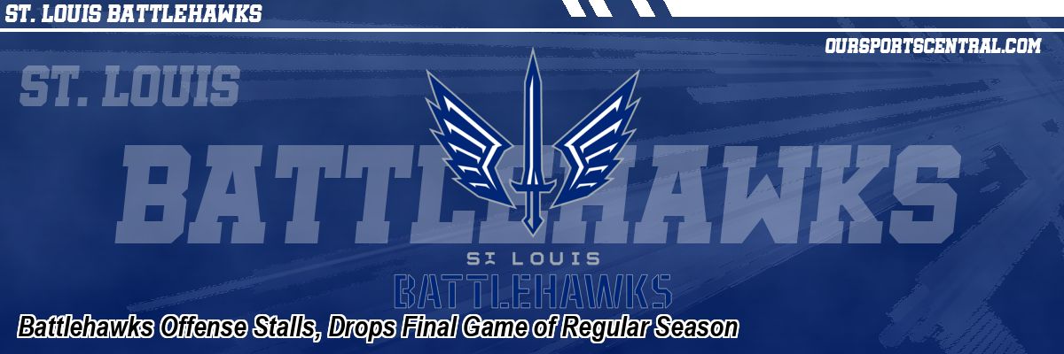 Battlehawks Offense Stalls, Drops Final Game of Regular Season