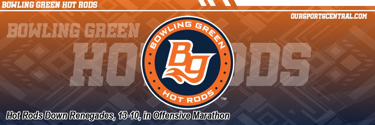 Hot Rods Down Renegades, 13-10, in Offensive Marathon