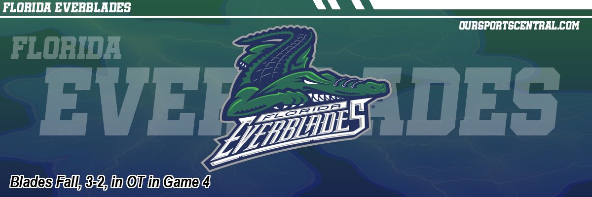 Blades Fall, 3-2, in OT in Game 4