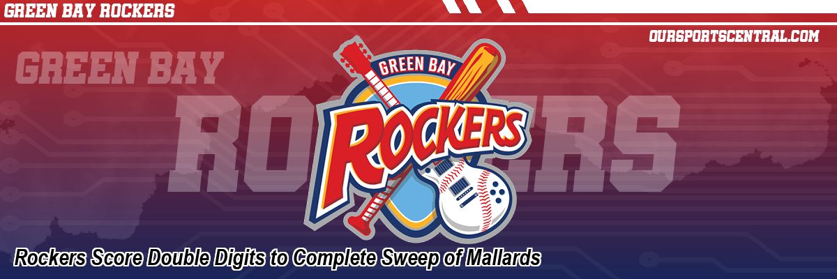 Rockers Score Double Digits to Complete Sweep of Mallards