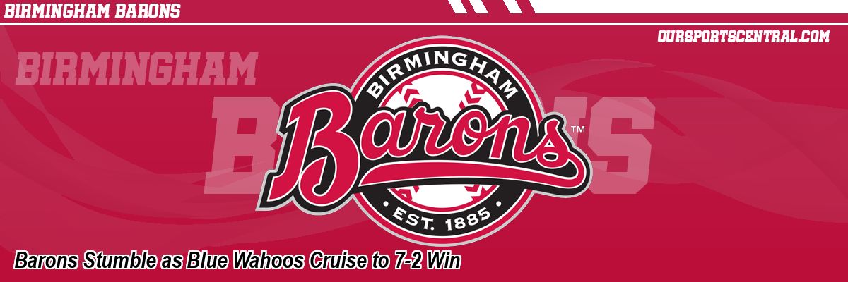 Barons Stumble as Blue Wahoos Cruise to 7-2 Win