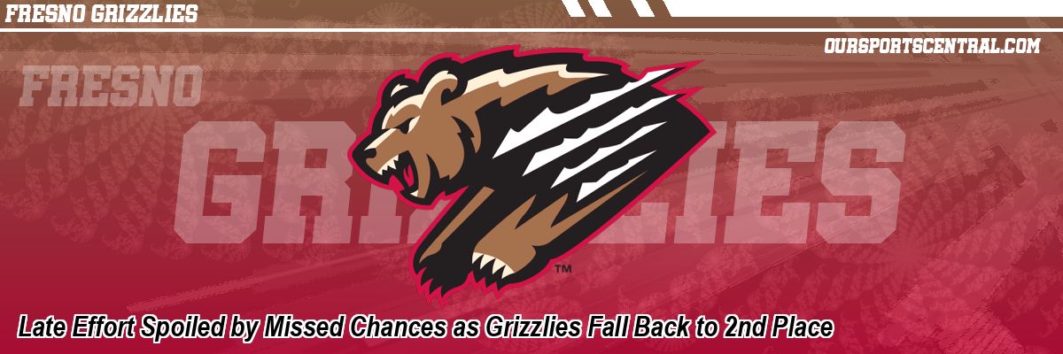 Late Effort Spoiled by Missed Chances as Grizzlies Fall Back to 2nd Place