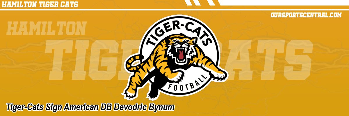 Tiger-Cats Sign American DB Devodric Bynum