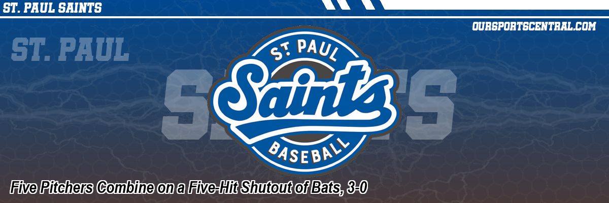 Five Pitchers Combine on a Five-Hit Shutout of Bats, 3-0