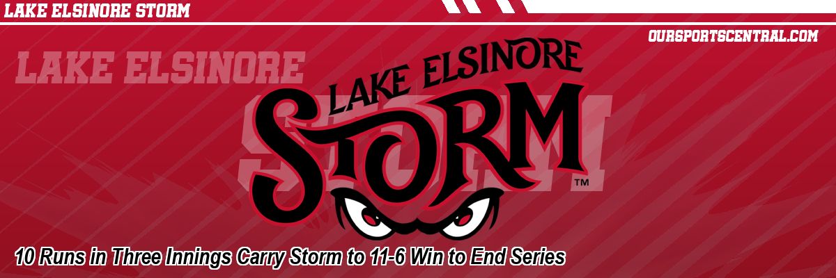 10 Runs in Three Innings Carry Storm to 11-6 Win to End Series