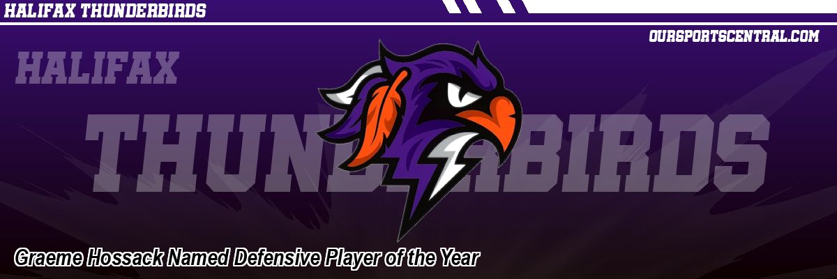 Graeme Hossack Named Defensive Player of the Year