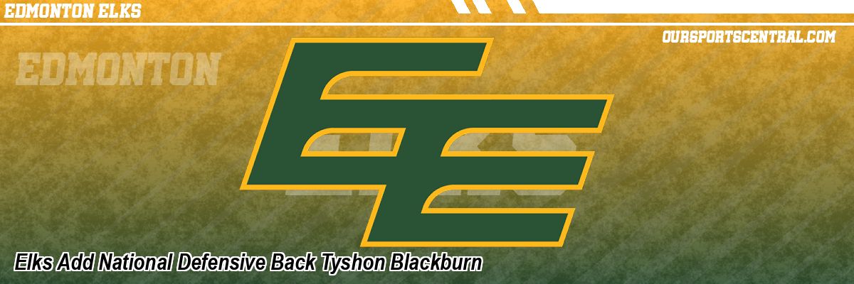 Elks Add National Defensive Back Tyshon Blackburn