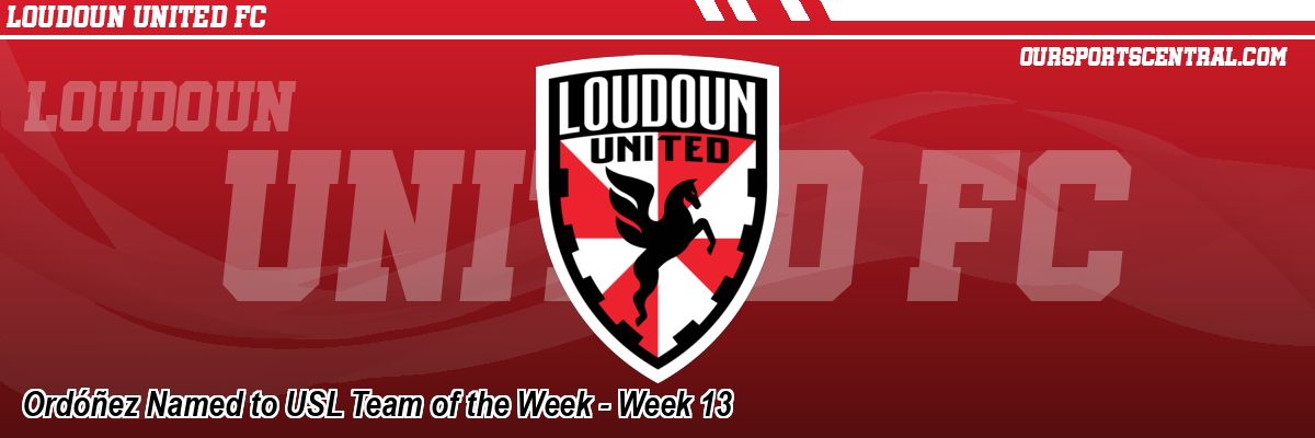 Ordóñez Named to USL Team of the Week - Week 13