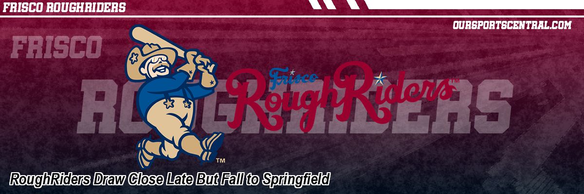 RoughRiders Draw Close Late But Fall to Springfield