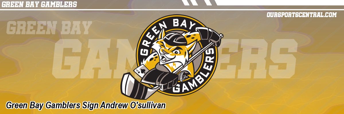 Green Bay Gamblers Sign Andrew O'sullivan