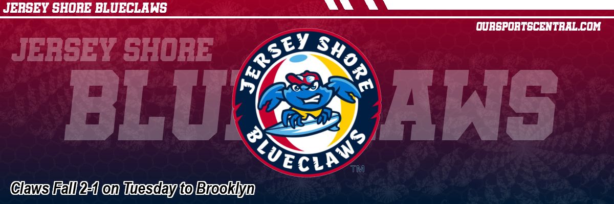 Claws Fall 2-1 on Tuesday to Brooklyn