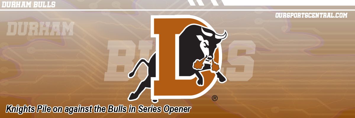 Knights Pile on against the Bulls in Series Opener