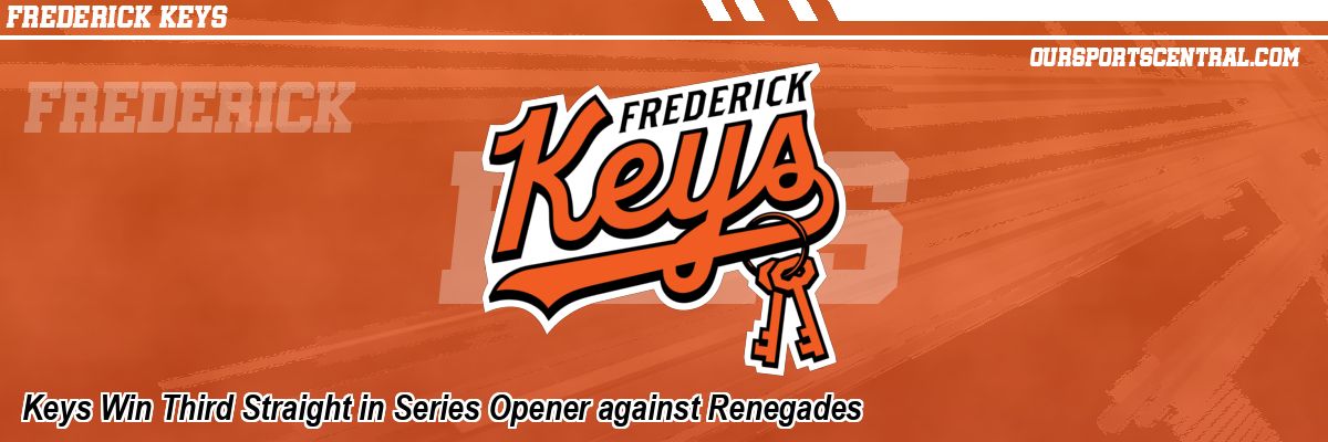 Keys Win Third Straight in Series Opener against Renegades