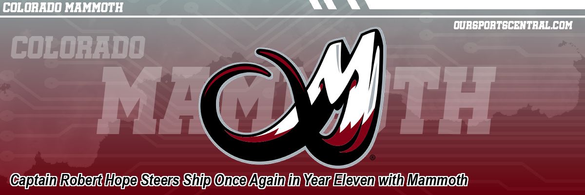 Captain Robert Hope Steers Ship Once Again in Year Eleven with Mammoth