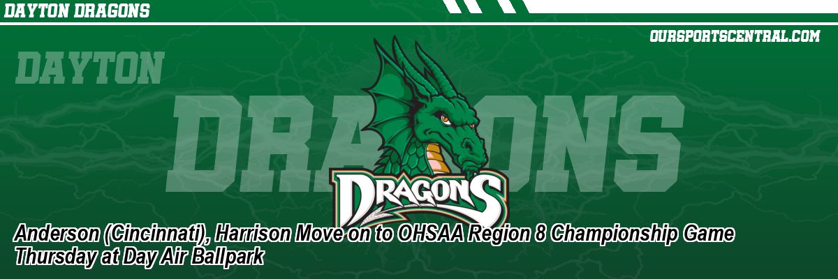 Anderson (Cincinnati), Harrison Move on to OHSAA Region 8 Championship Game Thursday at Day Air Ballpark