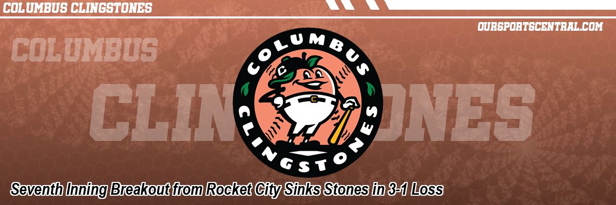 Seventh Inning Breakout from Rocket City Sinks Stones in 3-1 Loss