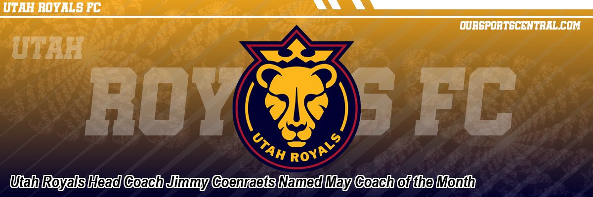 Utah Royals Head Coach Jimmy Coenraets Named May Coach of the Month