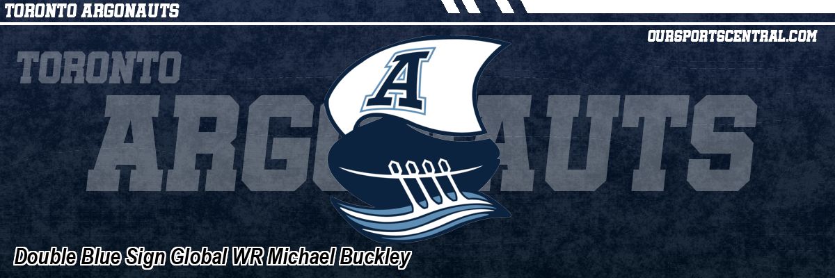 Double Blue Sign Global WR Michael Buckley